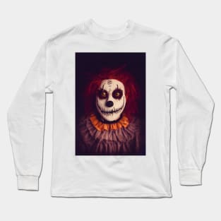 A Creepy, Scary Clown Long Sleeve T-Shirt